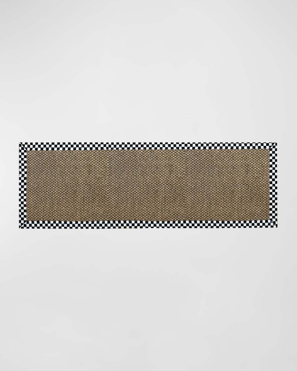 Chunky Sisal Rug Courtly Check, 3' x 8'